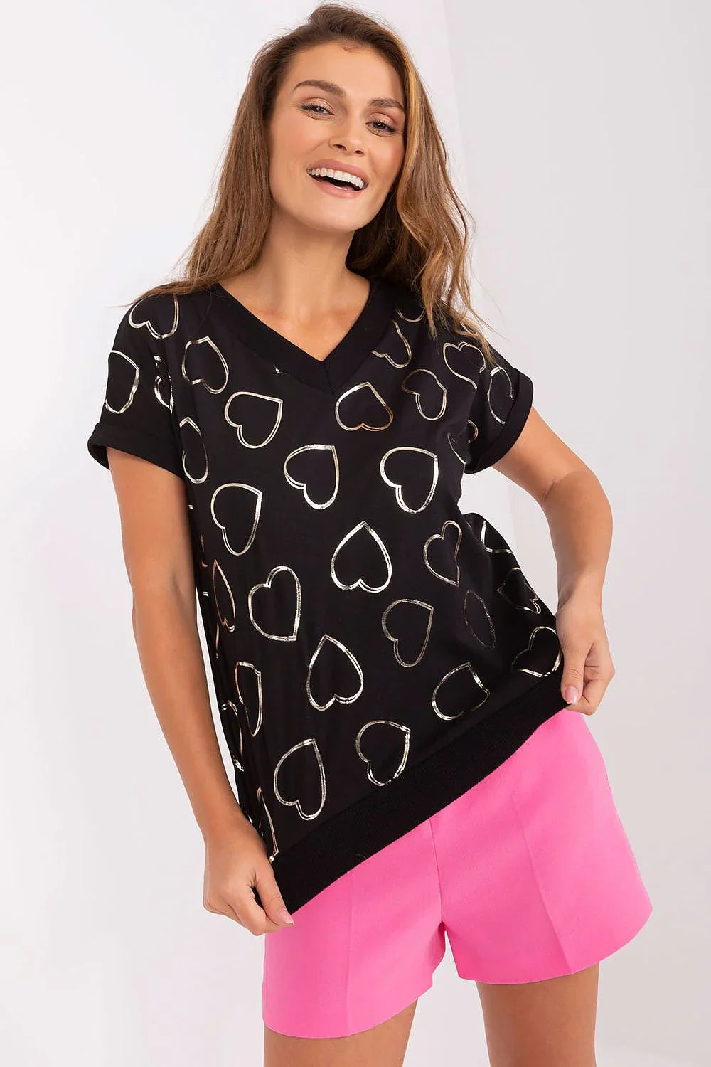 Women's Casual Blouse - Solid Hip Length