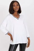 Women's Casual Blouse - Solid Hip Length