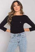 Women's Casual Blouse - Solid Waist Length