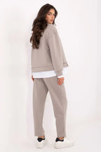 Women’s Chic Sweatshirt and Straight Leg Pants Set