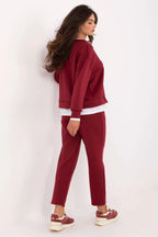 Women’s Chic Sweatshirt and Straight Leg Pants Set