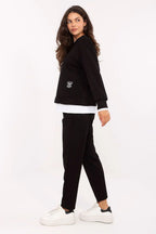 Women’s Chic Sweatshirt and Straight Leg Pants Set
