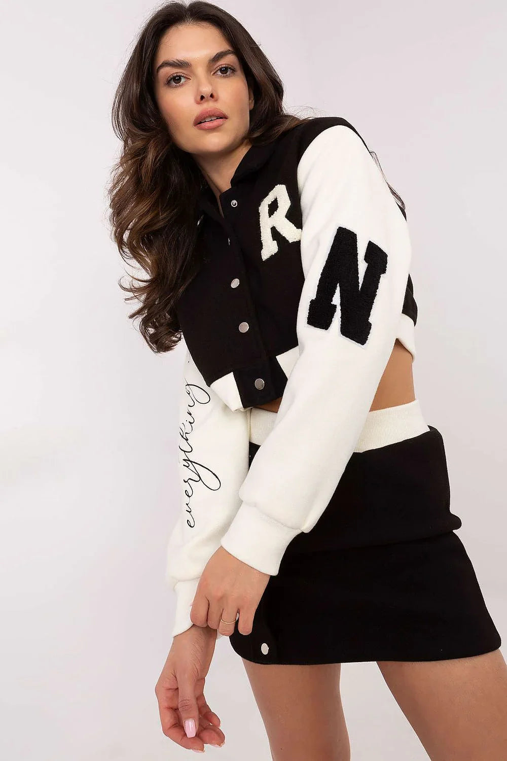 Women’s Collared Blouse and A-Line Mini Skirt Set