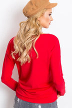 Women's Cotton Blouse - Solid Cropped Length