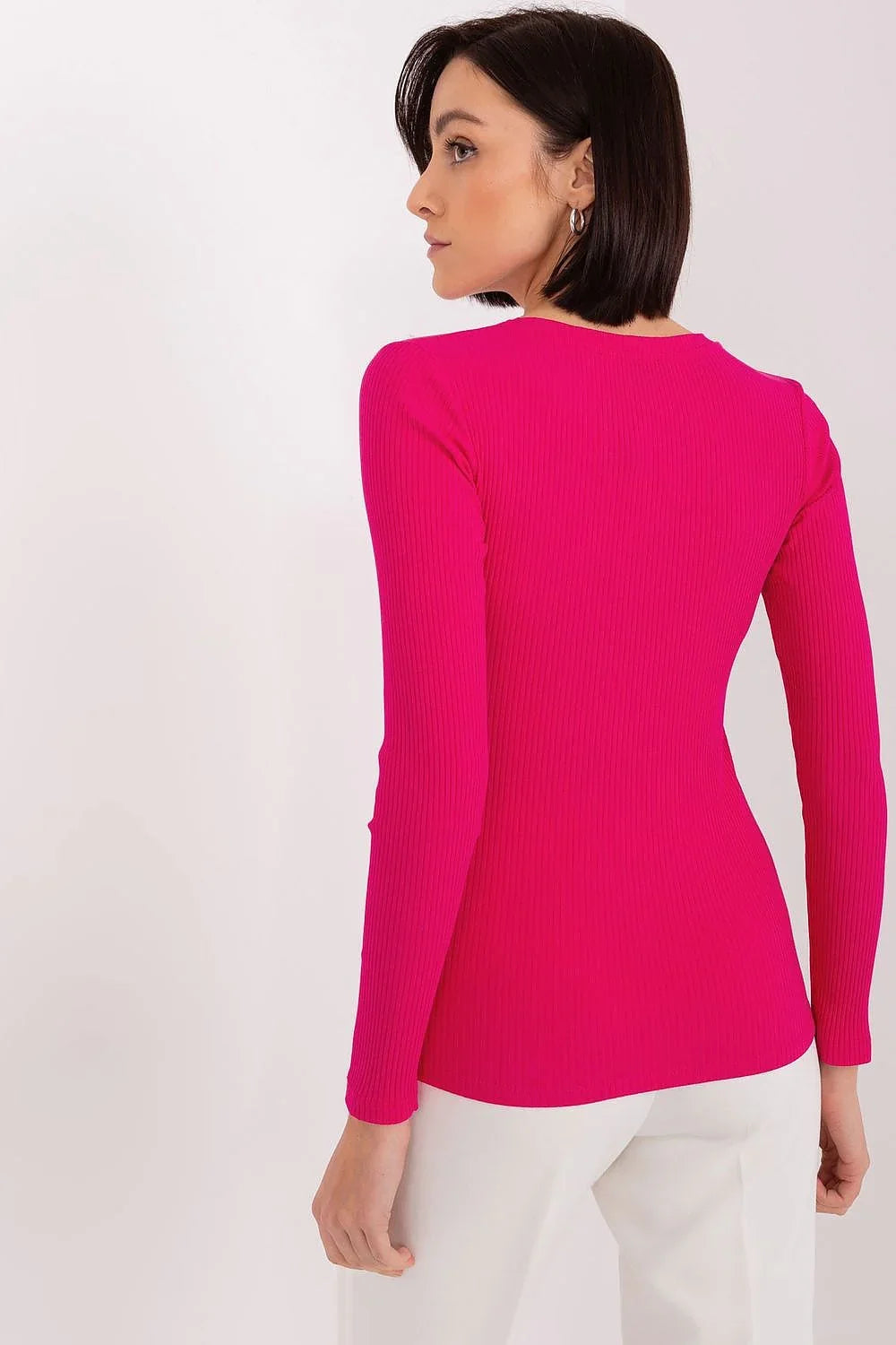 Women's Cotton Blouse - Solid Waist Length