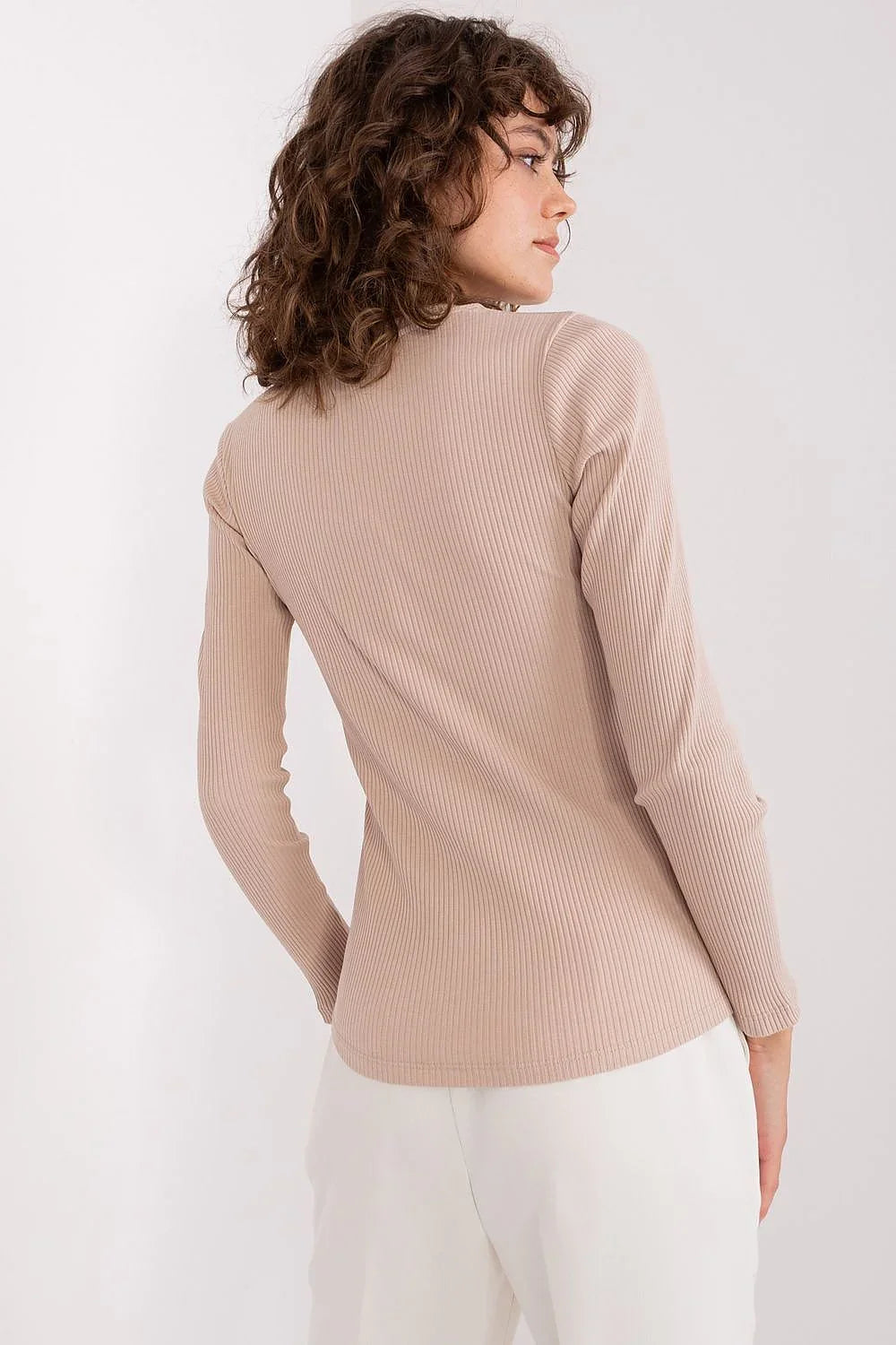 Women's Cotton Blouse - Solid Waist Length