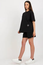 Women’s Cotton Blouse and Shorts Two Piece Set