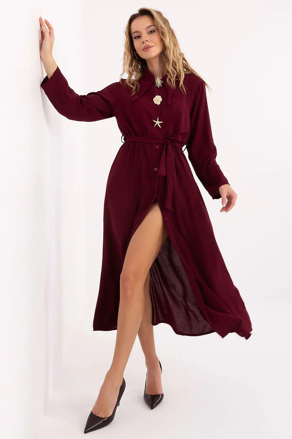 Women's Day Dress – Regular Fit With Long Sleeves