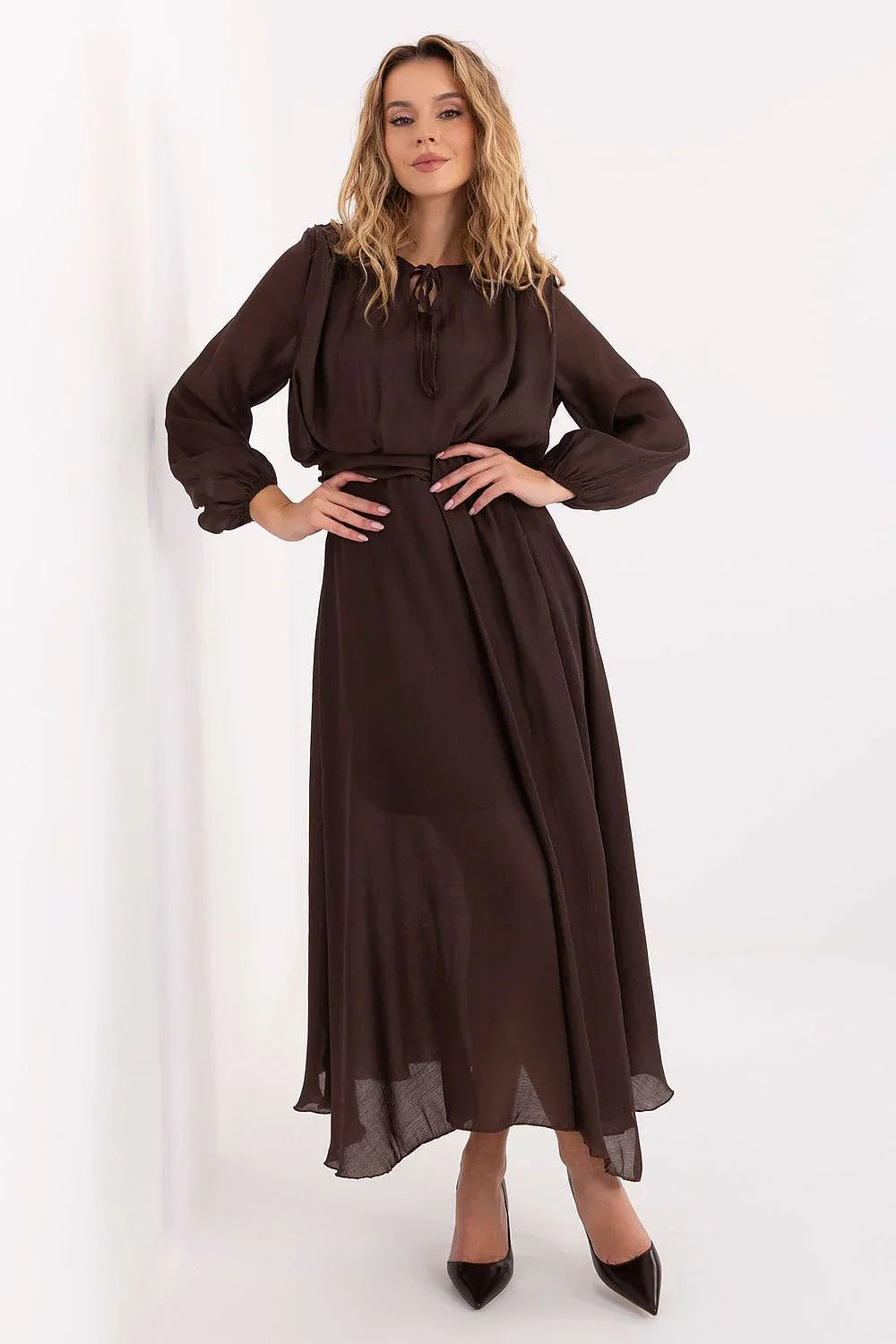 Women's Day Dress – Regular Fit With Long Sleeves