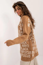 Women's Graphic Longline Crew Pullover Sweater