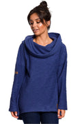 Women's Hoodie - Funnel/Scuba Hood With Relaxed Fit