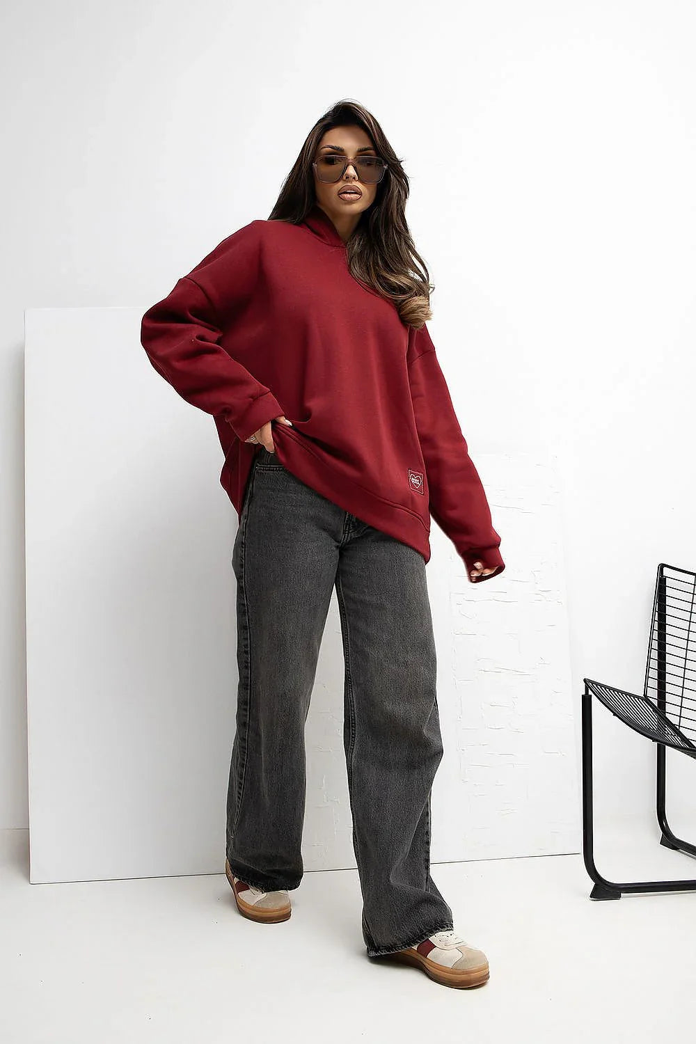 Women's Hoodie - Hooded With Oversized Fit
