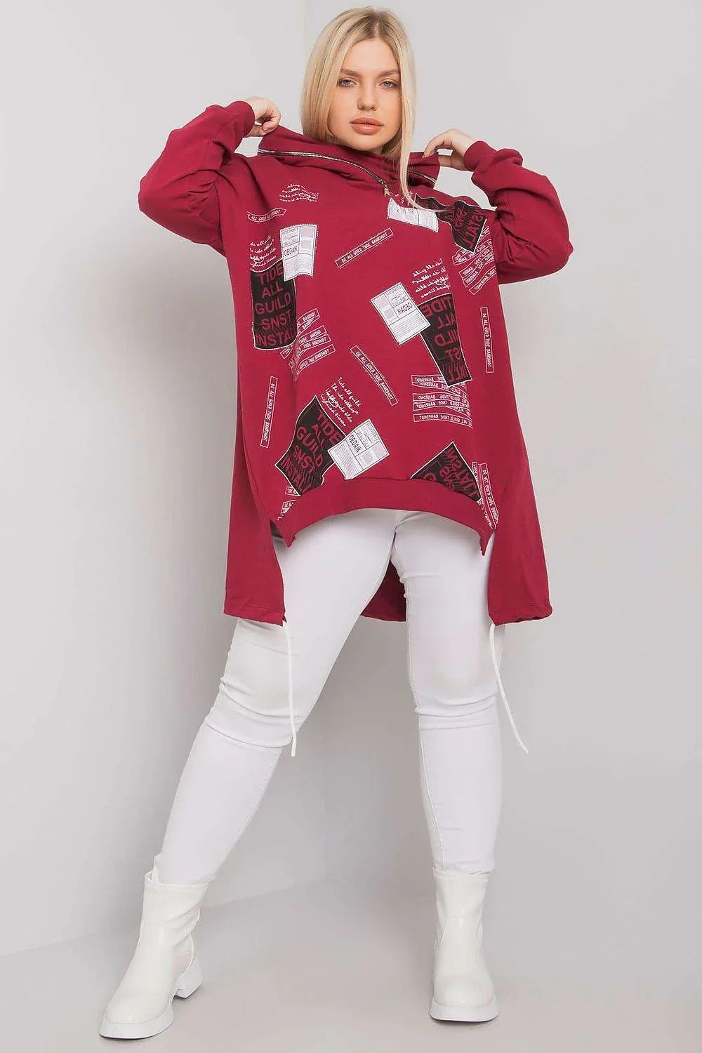 Women's Hoodie - Hooded With Oversized Fit
