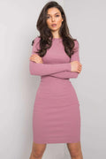 Women's Knee-Length Day Dress – Slim With Long Sleeves