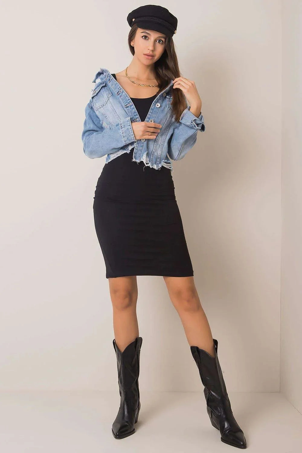 Women's Knee-Length Day Dress – Slim With Sleeveless