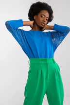 Women's Lace Blouse - Lace Hip Length