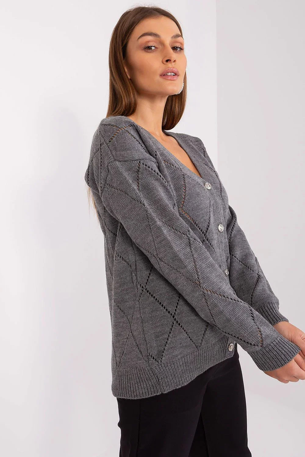 Women's Lace V Neck Cardigan Sweater