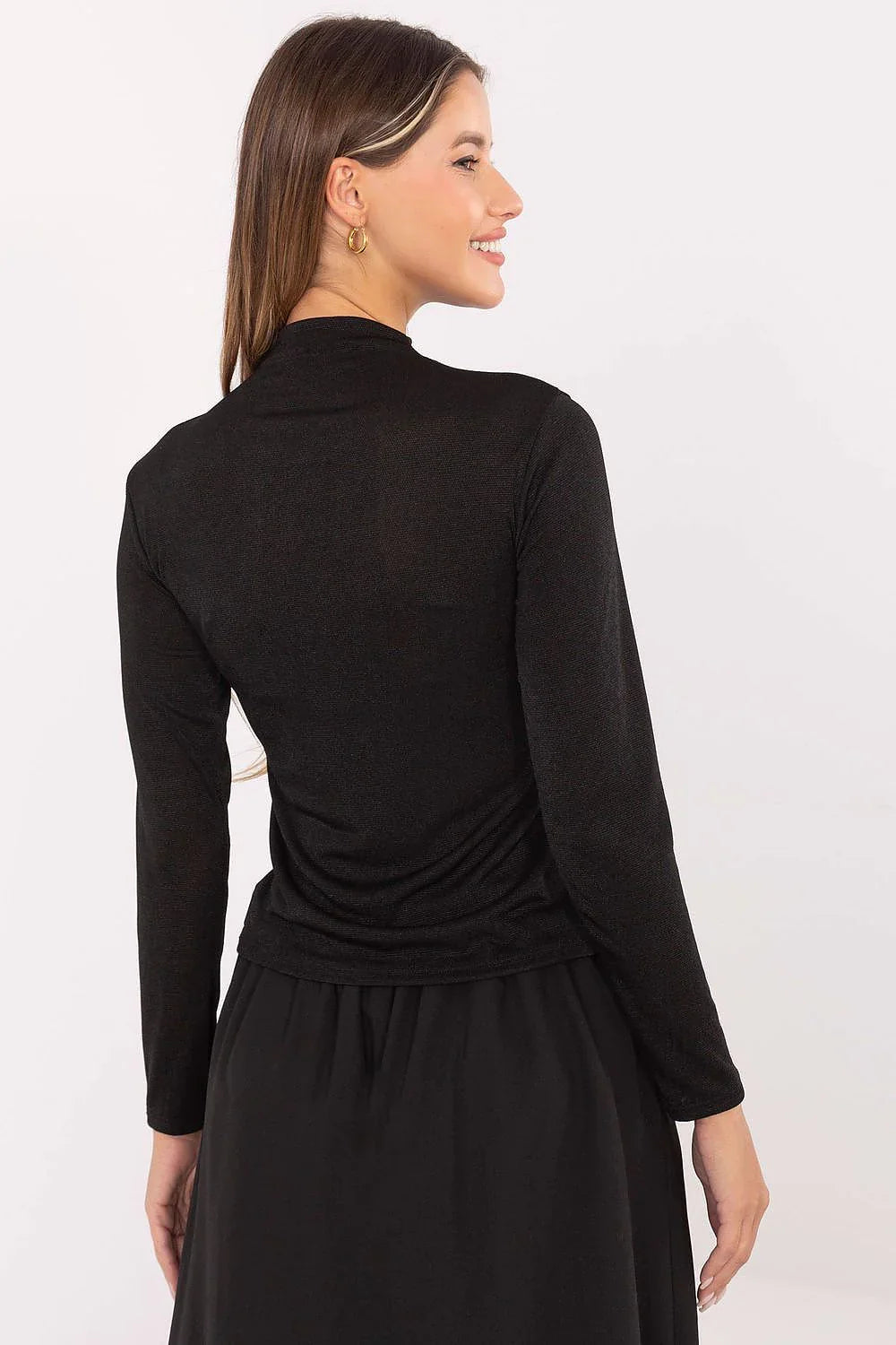 Women's Long Sleeve Blouse - Solid Waist Length