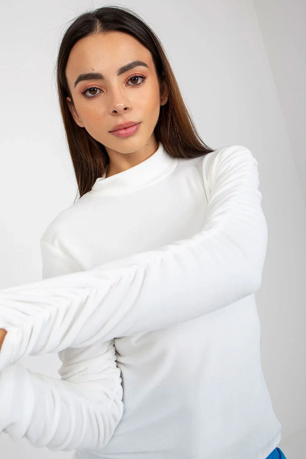 Women's Long Sleeve Blouse - Solid Waist Length