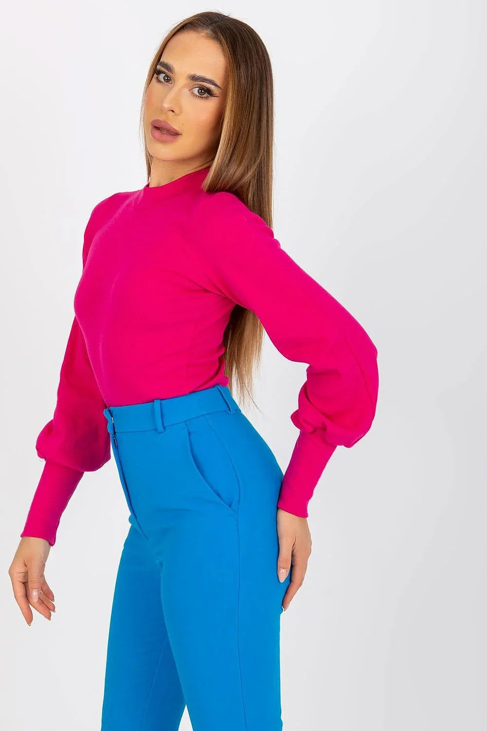 Women's Long Sleeve Blouse - Solid Waist Length
