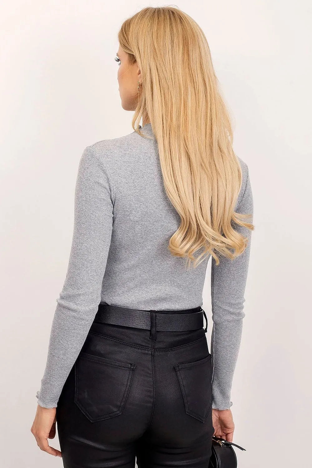 Women's Long Sleeve Blouse - Solid Waist Length