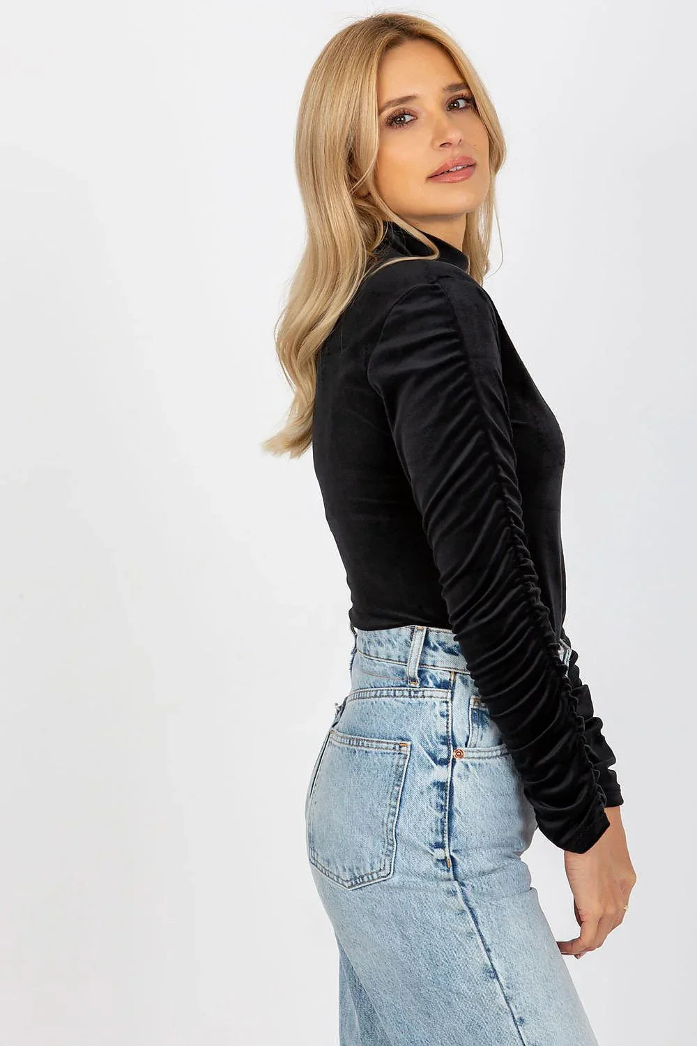 Women's Long Sleeve Blouse - Solid Waist Length