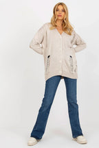 Women's Longline Button Cardigan Sweater