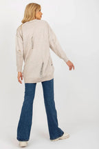 Women's Longline Button Cardigan Sweater