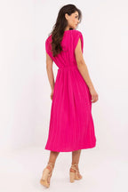 Women's Midi Day Dress – Regular Fit With Sleeveless