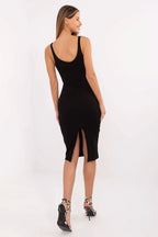 Women's Midi Day Dress – Slim With Sleeveless