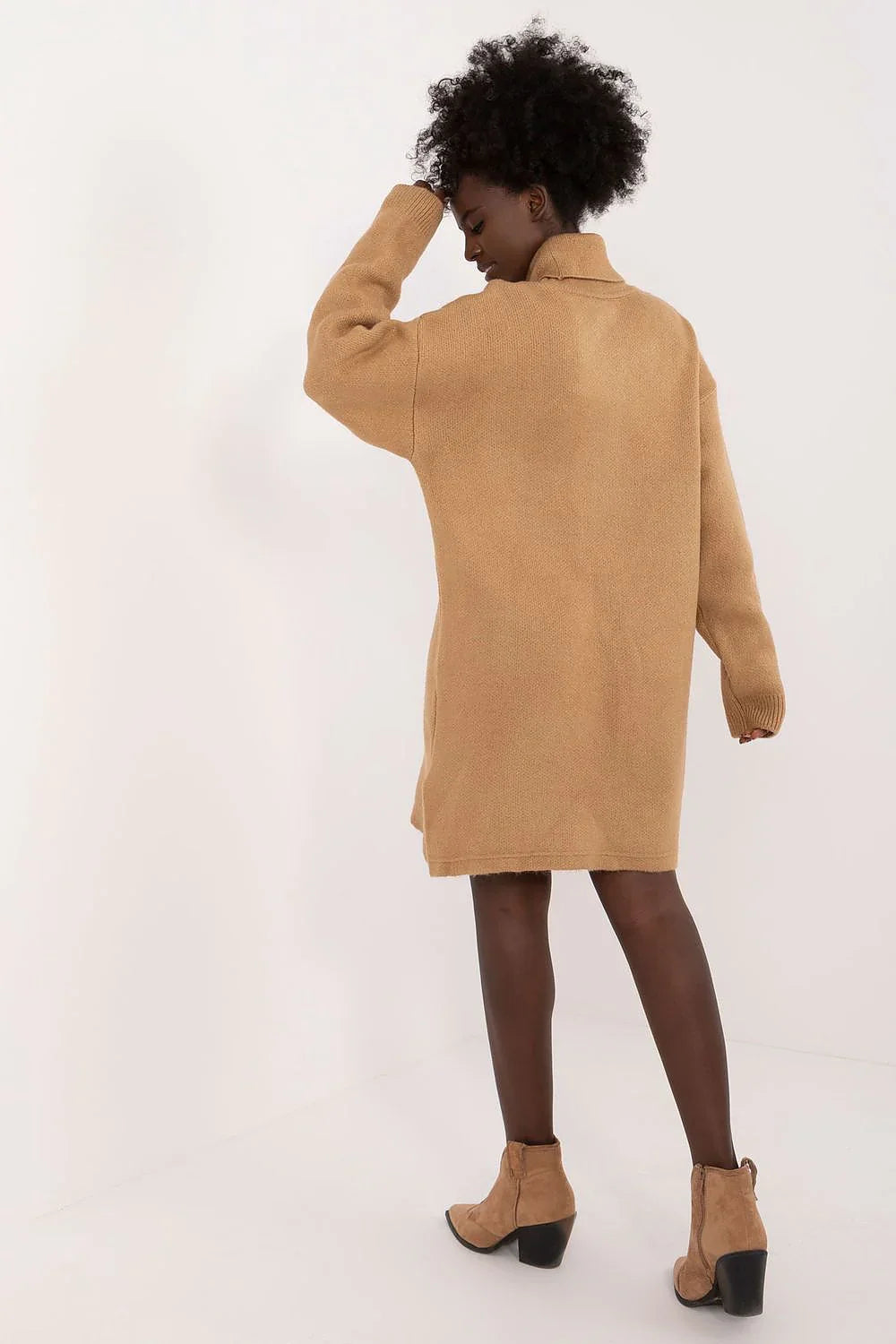 Women's Mini Day Dress – Loose With Long Sleeves