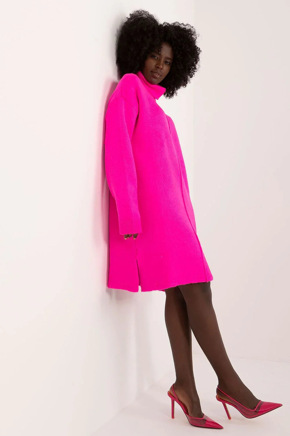 Women's Mini Day Dress – Loose With Long Sleeves