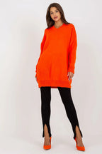 Women's Mini Day Dress – Oversized With Long Sleeves