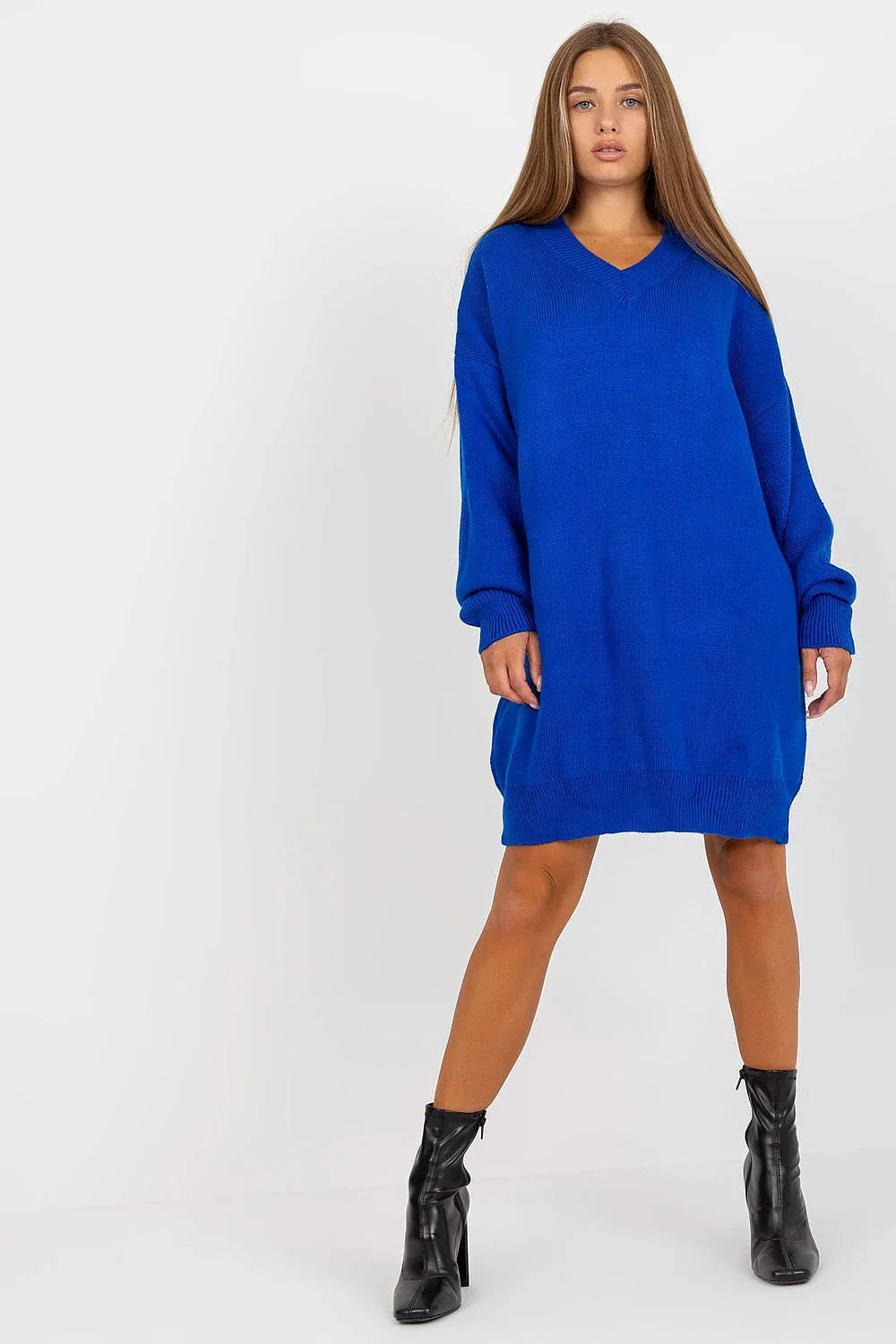 Women's Mini Day Dress – Oversized With Long Sleeves