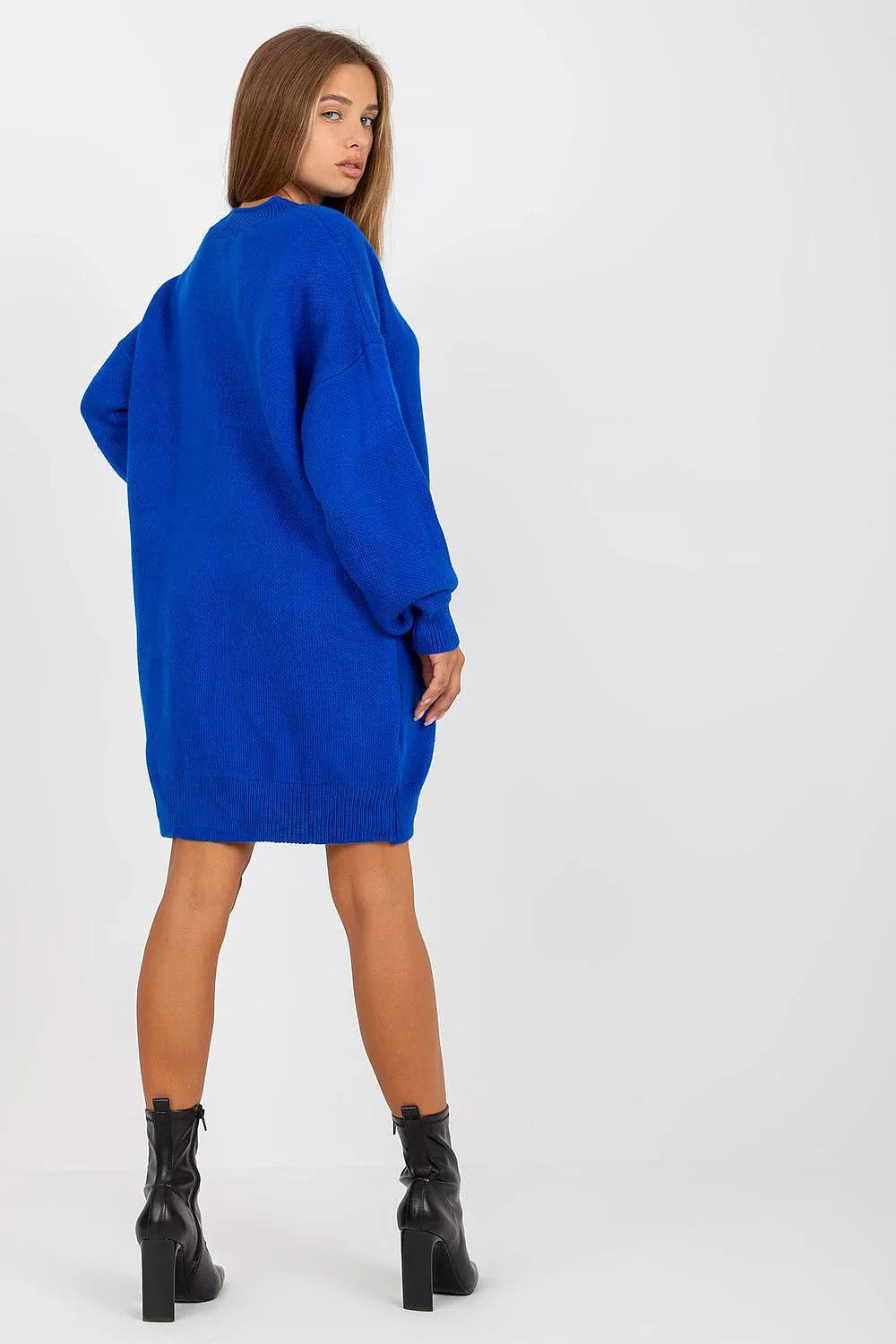 Women's Mini Day Dress – Oversized With Long Sleeves
