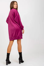 Women's Mini Day Dress – Regular Fit With Long Sleeves