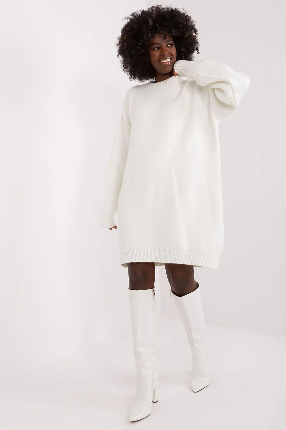 Women's Mini Day Dress – Relaxed With Long Sleeves