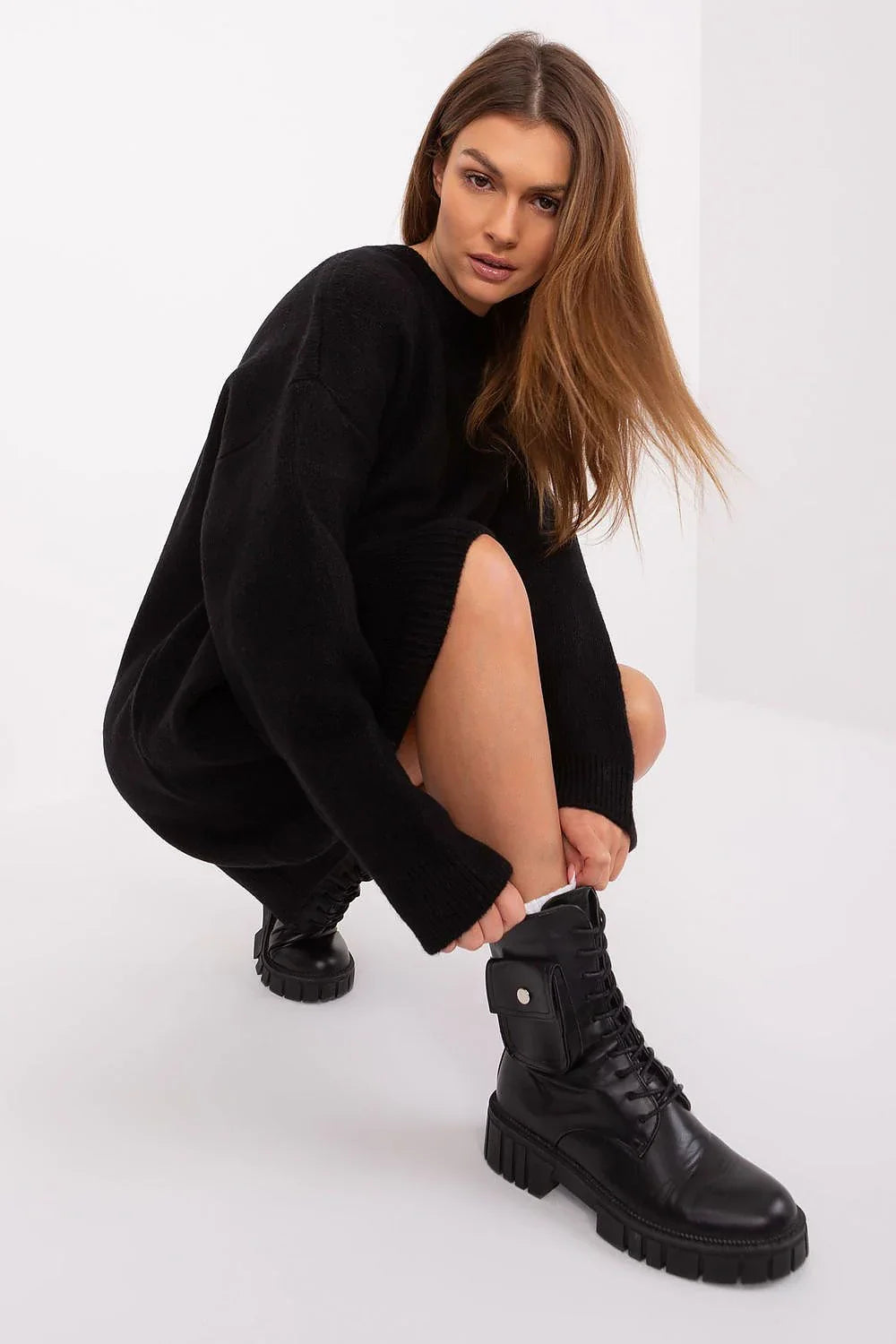 Women's Mini Day Dress – Relaxed With Long Sleeves