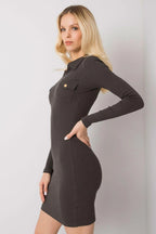 Women's Mini Day Dress – Slim With Long Sleeves