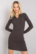 Women's Mini Day Dress – Slim With Long Sleeves