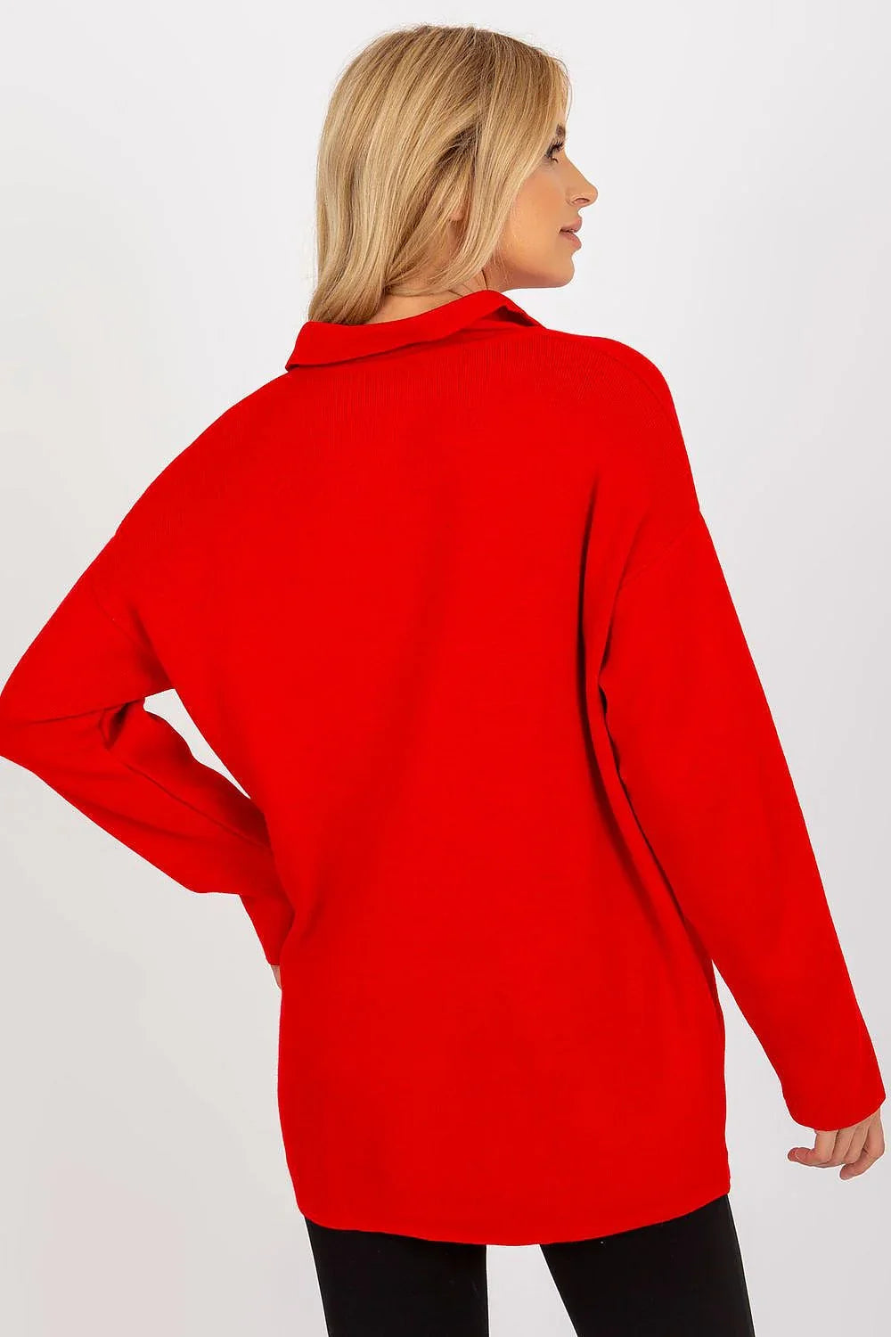 Women's Minimalist Solid V-Neck Pullover Sweater