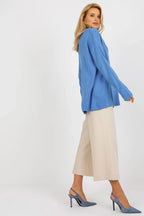 Women's Minimalist Solid V-Neck Pullover Sweater