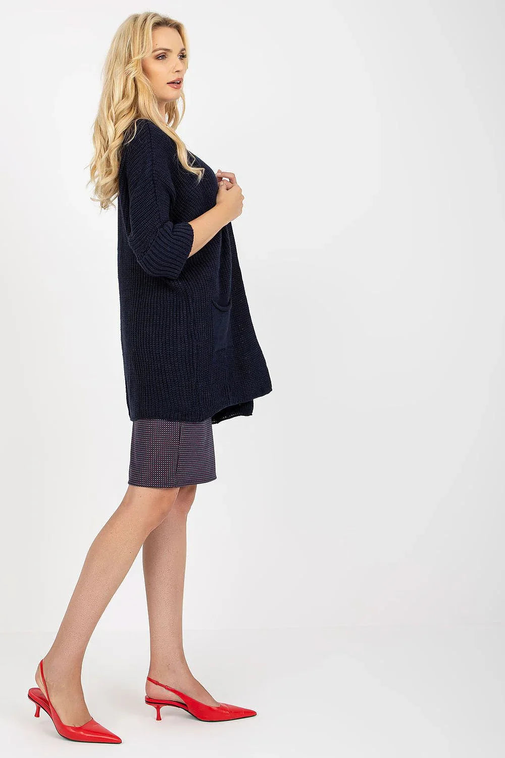 Women's Open Front Longline Cardigan Sweater