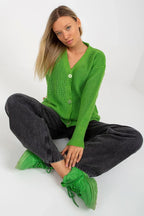 Women's Oversized V Neck Cardigan Sweater