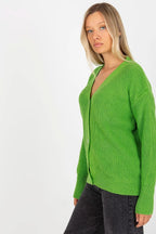Women's Oversized V Neck Cardigan Sweater