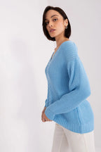 Women's Solid Longline Pullover Sweater