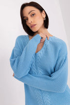 Women's Solid Longline Pullover Sweater