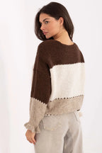 Women's Striped V Neck Cardigan Sweater