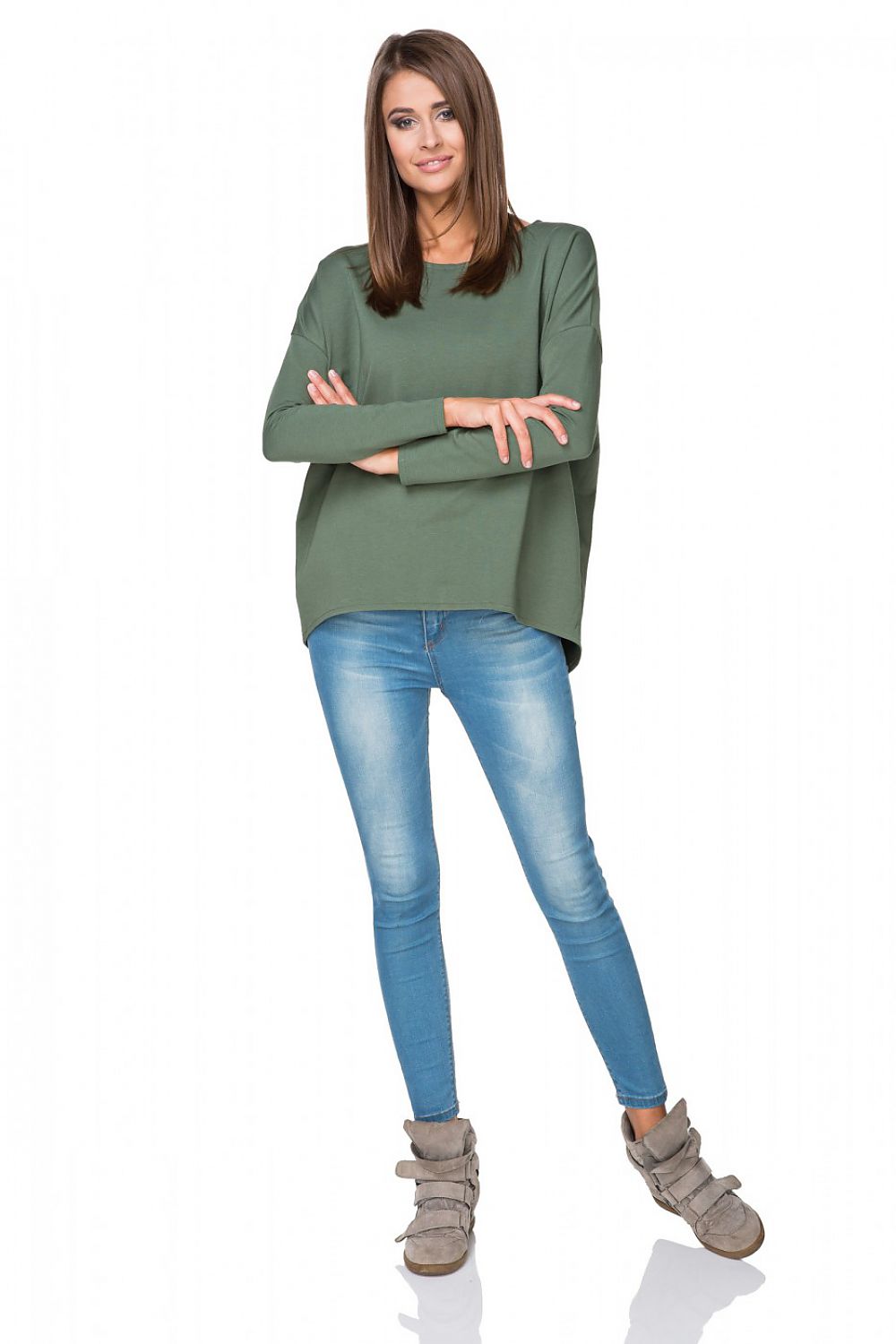 Women's Sweatshirt - Crew-Neck With Oversized Fit