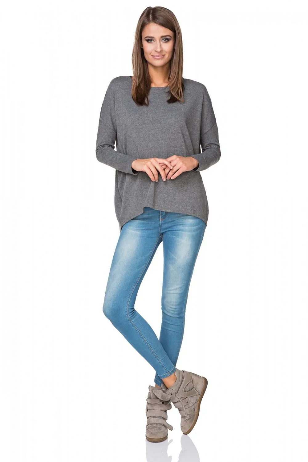 Women's Sweatshirt - Crew-Neck With Oversized Fit